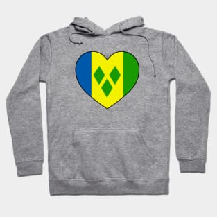 Heart - Saint Vincent and the Grenadines Hoodie